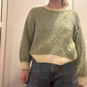 soft green sweater!